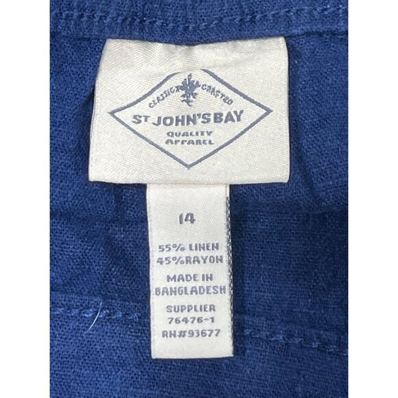 St. John's Bay - Women's Mid Rise Skort - Navy Blue - 14 - Picture 11 of 16